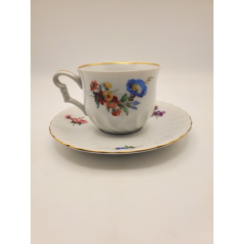 #283 Vintage Bavarian Porcelain Cup & Saucer Set